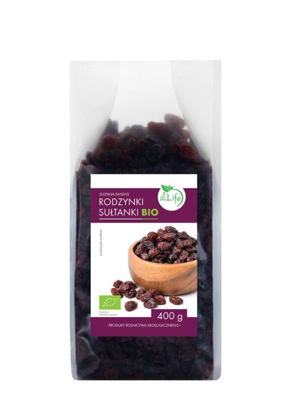 Rodzynki sułtanki BIO 400g BIOLIFE