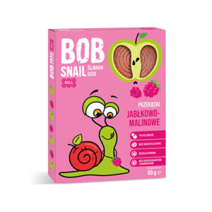Przekąska jabłkowo-malinowa bez dodatku cukrów 60g BOB SNAIL