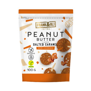 Ciasteczka Mini Peanut Butter Słony Karmel 100g FRANK&OLI
