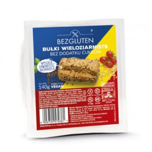 Bułki wieloziarniste bez dodatku cukrów 140g BEZGLUTEN