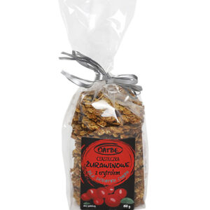 Ciasteczka żurawinowe z erytrolem bez dodatku cukrów 150g OATBE
