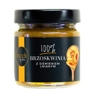 Dżem brzoskwinowy z siemieniem lnianym 200g LEVANN