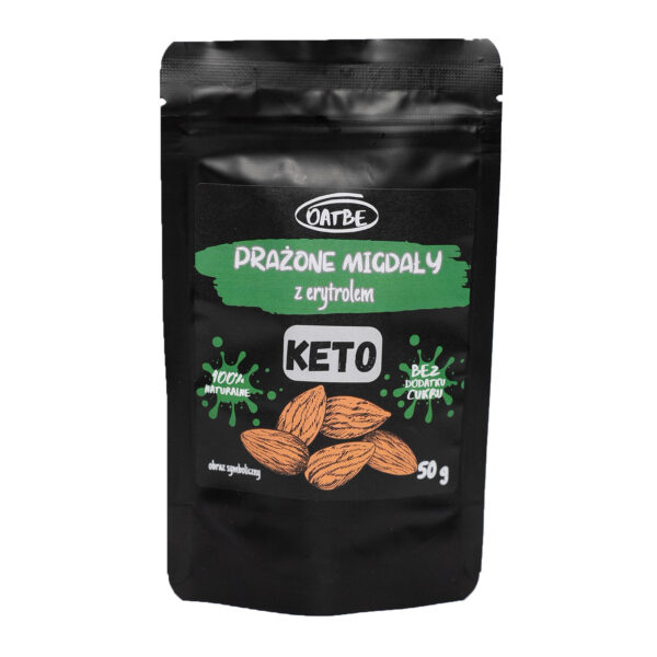 Migdały prażone z erytrolem KETO 50g OATBE