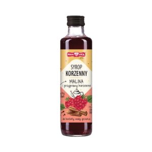 Syrop korzenny: Malina i przyprawy korzenne 250ml POLSKA RÓŻA