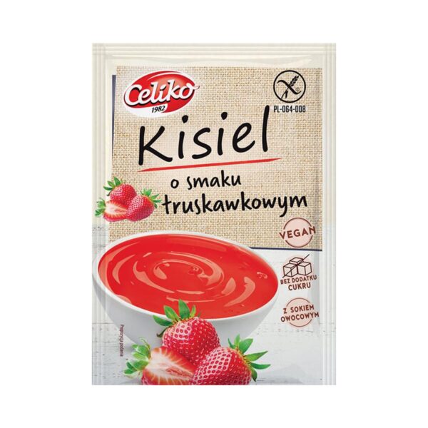 Kisiel o smaku truskawkowym 40g CELIKO