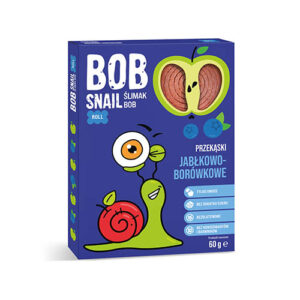 Przekąska jabłkowo-borówkowa bez dodatku cukrów 60g BOB SNAIL