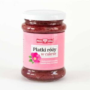 Płatki róży w cukrze 320g POLSKA RÓŻA