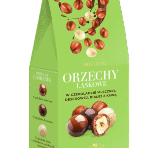 Orzechy laskowe w czekoladzie mix 80g AMARESTI