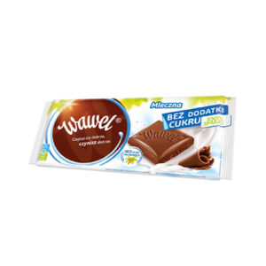 Czekolada Mleczna bez dodatku cukrów 90g WAWEL