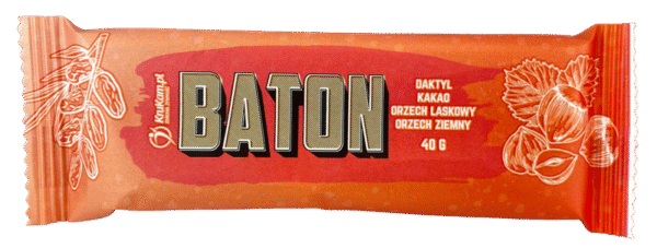 Baton daktyl-kakao-orzech bez dodatku cukrów 40g KRUKAM