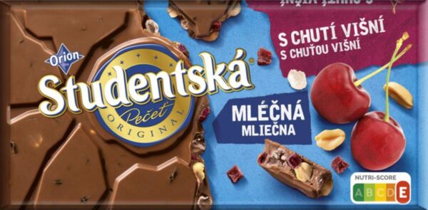Czekolada Studentska Wiśnia 170g ORION