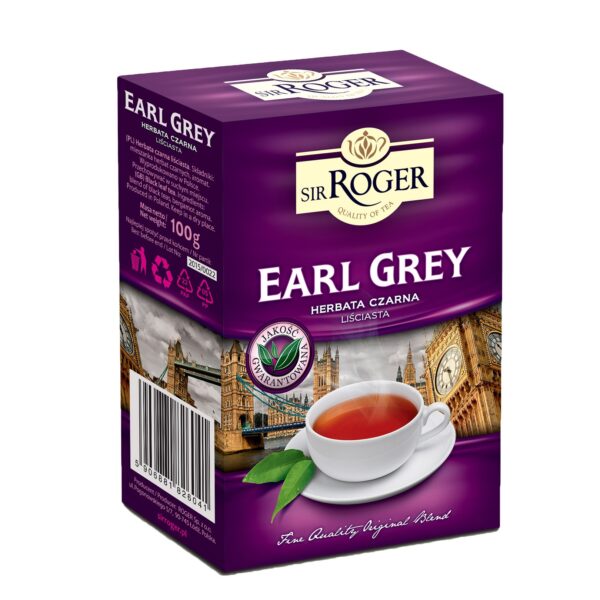ROGER Earl Grey herbata czarna liściasta 100g