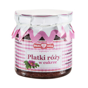 Płatki róży w cukrze 220g POLSKA RÓŻA