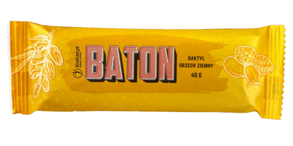 Baton daktyl-orzechy ziemne bez dodatku cukrów 40g KRUKAM