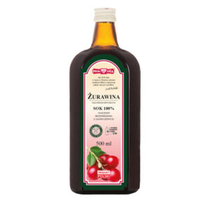 Sok z żurawiny 100% 500ml POLSKA RÓŻA
