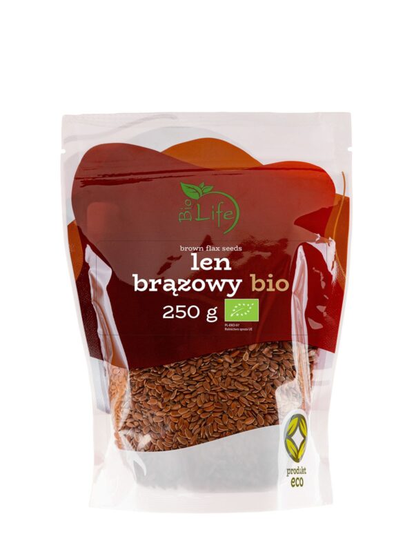 Len brązowy BIO 250g BIOLIFE