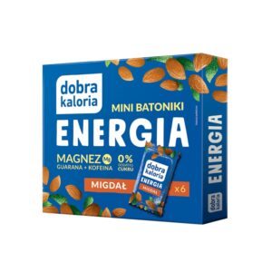 Mini batoniki ENERGIA migdał +Mg+guarana+kofeina 102g DOBRA KALORIA