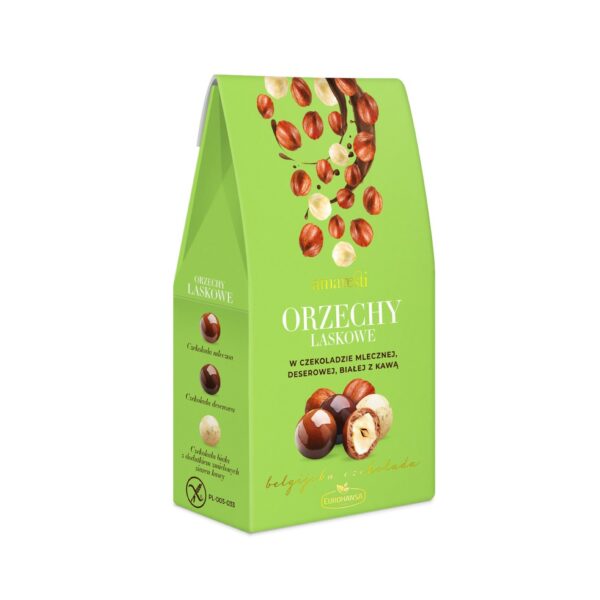 Orzechy laskowe w czekoladzie mix 80g AMARESTI