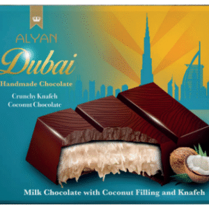 Czekolada Dubajska Mleczna z Nadzieniem Kokosowym i Kunafą 100g ALYAN