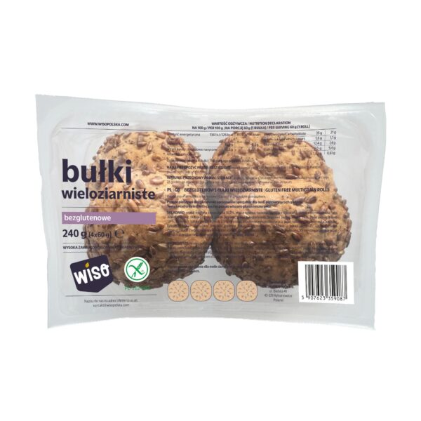 Bułki wieloziarniste bezglutenowe 240g WISO