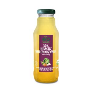 Sok kiszony wielowarzywny z kurkumą 100% 300ml BIONATURO