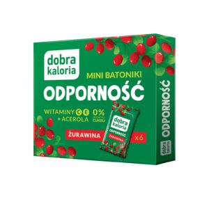Mini batoniki ODPORNOŚĆ żurawina +wit.C+wit.E+acerola 102g DOBRA KALORIA