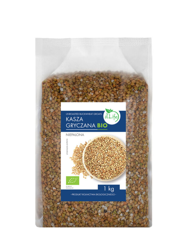 Kasza gryczana niepalona BIO 1kg BIOLIFE