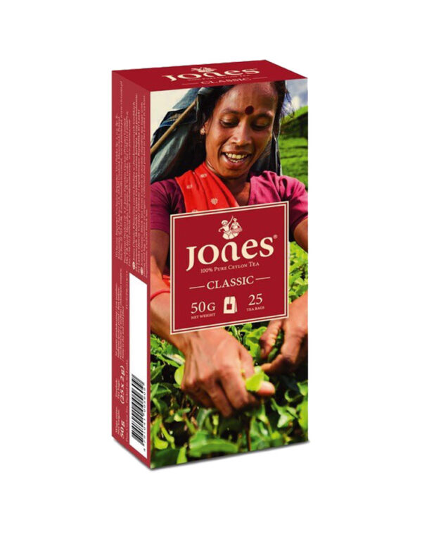 Herbata czarna ekspresowa Classic 25 saszetek 50g JONES