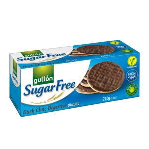 Ciasteczka Sugar Free pełnoziarniste maczane w czekoladzie 270g