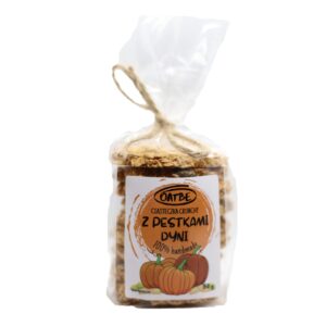 Ciasteczka crunchy z pestkami dyni 150g OATBE