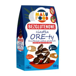Ciastka ore-ty bezglutenowe bez dodatku cukru 100g MALU FOOD