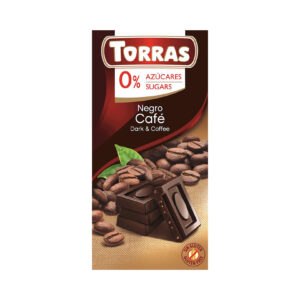 Czekolada gorzka z kawą bez dodatku cukrów 75g TORRAS