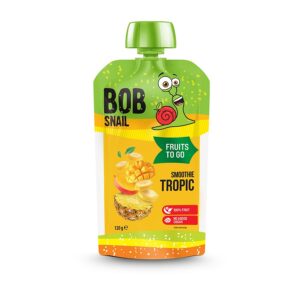 Smoothie TROPIC banan-ananas-mango bez dodatku cukru 120 g BOB SNAIL