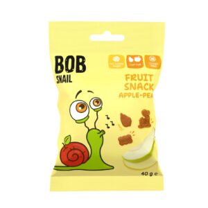 Żelki owocowe Fruit Snack Jabłko Gruszka 40g BOB SNAIL