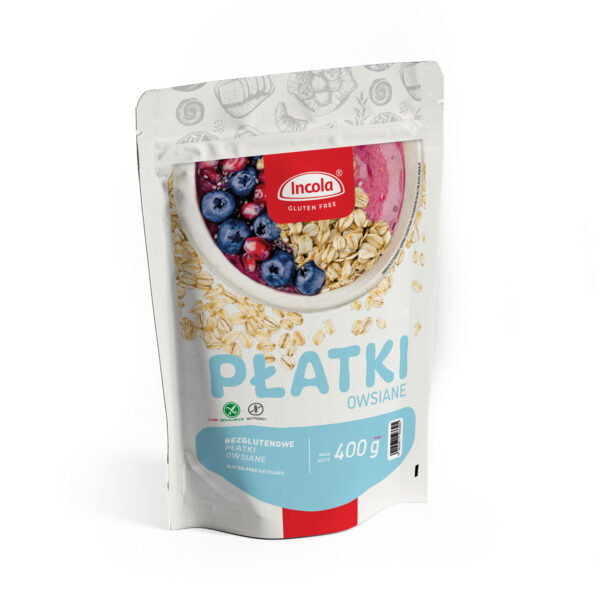 Płatki owsiane bezglutenowe 400g INCOLA