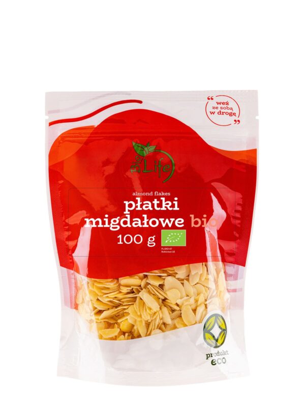 Płatki migdałowe 100g BIO BIOLIFE