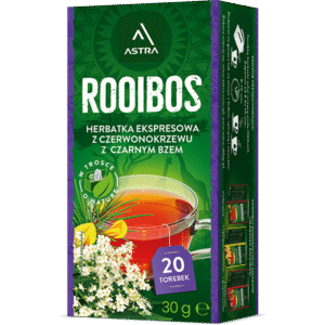 Herbata rooibos czarny bez 20 torebek ASTRA