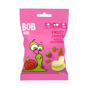 Żelki owocowe Fruit Snack Jabłko Malina 40g BOB SNAIL