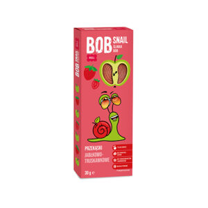 Przekąska jabłkowo-truskawkowa bez dodatku cukrów 30g BOB SNAIL