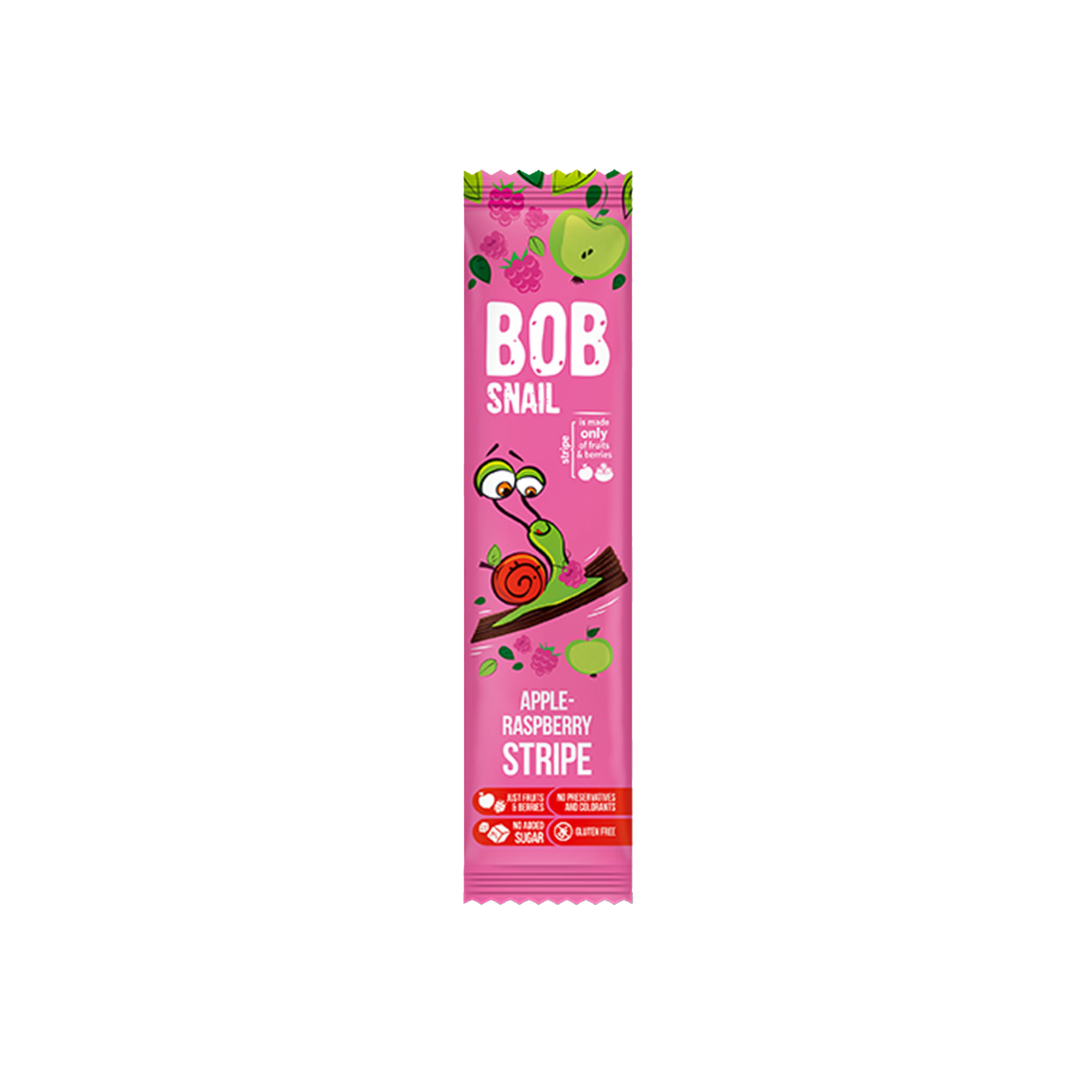 Przekąska jabłkowo-malinowa bez dodatku cukrów 14g BOB SNAIL