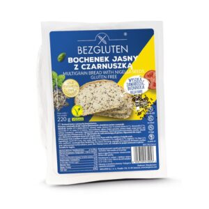 Bochenek jasny z czarnuszką bezglutenowy 220g BEZGLUTEN