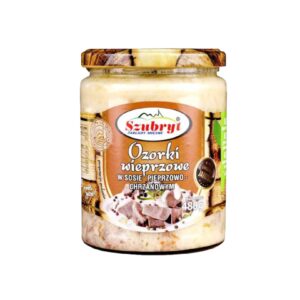 Ozorki wieprzowe w sosie chrzanowym 480g SZUBRYT