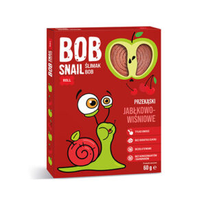 Przekąska jabłkowo-wiśniowa bez dodatku cukrów 60g BOB SNAIL