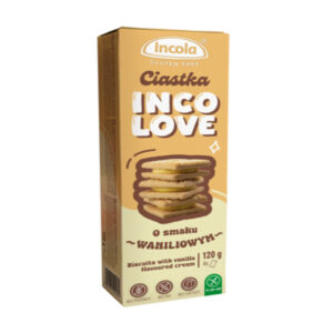 Ciastka z kremem o smaku waniliowym 120g INCOLA