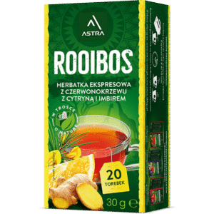 Herbata rooibos cytryna imbir 20 torebek ASTRA