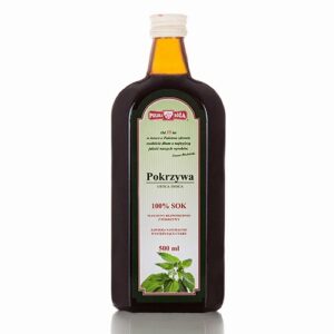 Sok z pokrzywy 100% 500ml POLSKA RÓŻA
