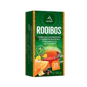Herbata rooibos z goździkiem i pomarańczą 20szt ASTRA