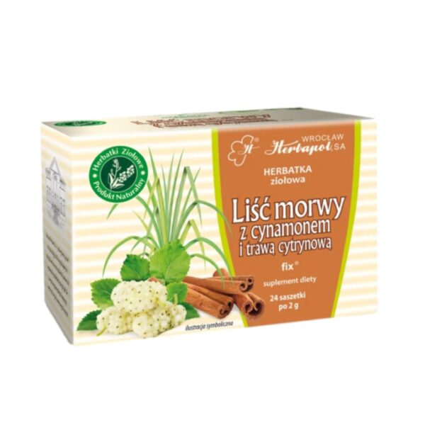 Herbatka morwa z cynamonem 24x2g HERBAPOL WROCŁAW