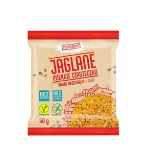 Ciasteczka jaglane pasta orzechowa, chia 50g FRANK&OLI