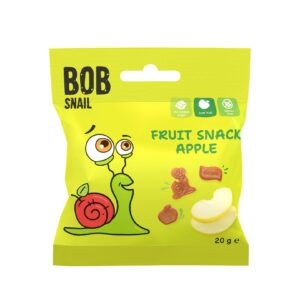 Żelki owocowe Fruit Snack Jabłko 20g BOB SNAIL